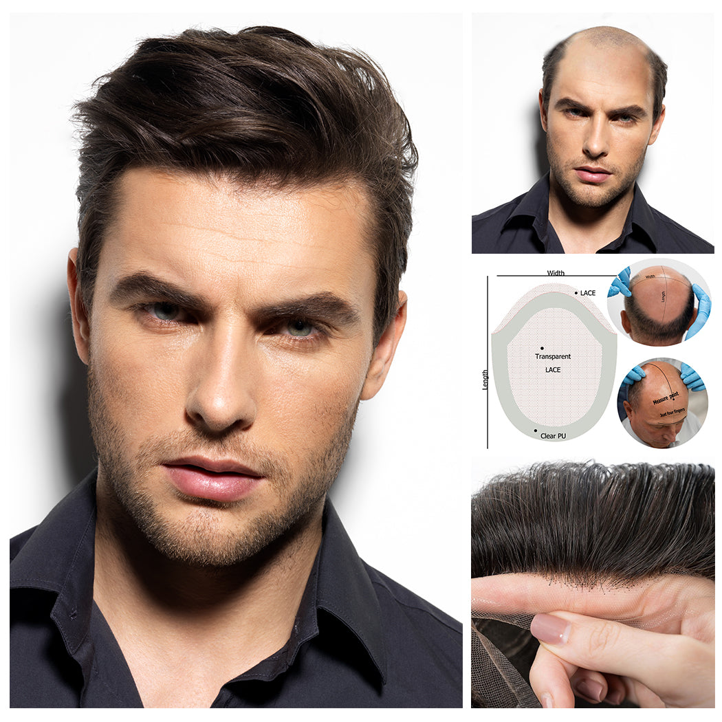 Men's Human Hair Systems, Toupee & Hair Pieces for Men