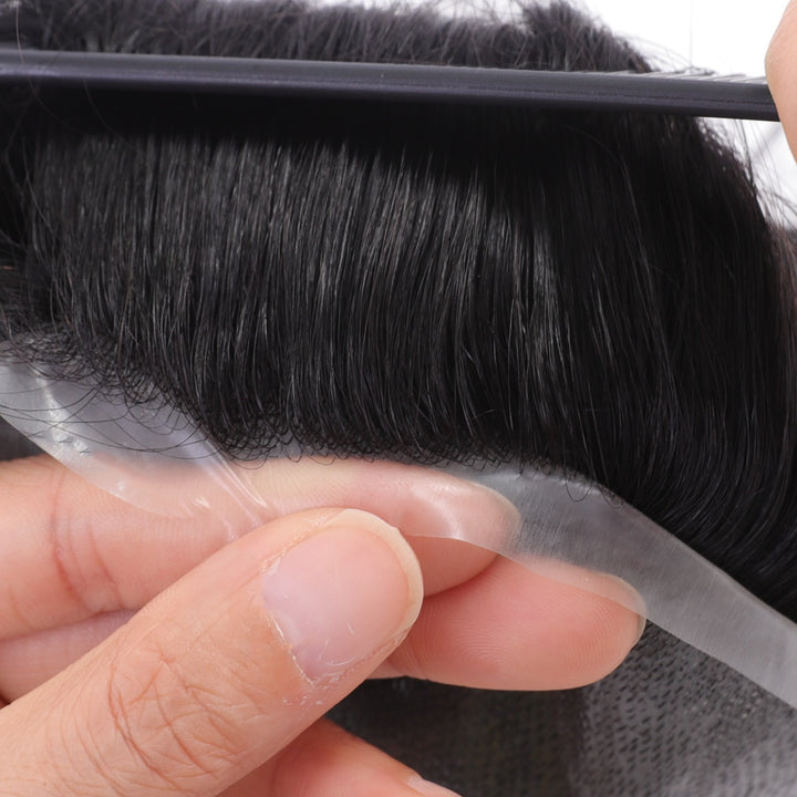 Hair Toupee For Men - V-Looped 0.12mm Thin Skin Hair System | Tupehair