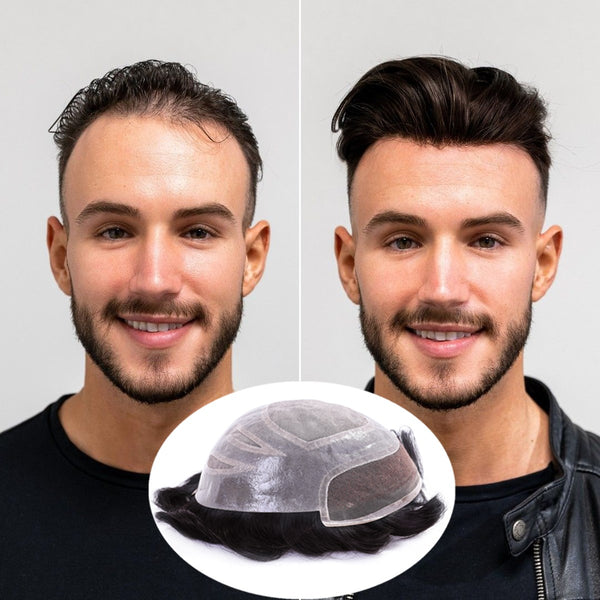 Men's Hair Systems Mono Base Toupee - VS Natural & Durable | Tupehair