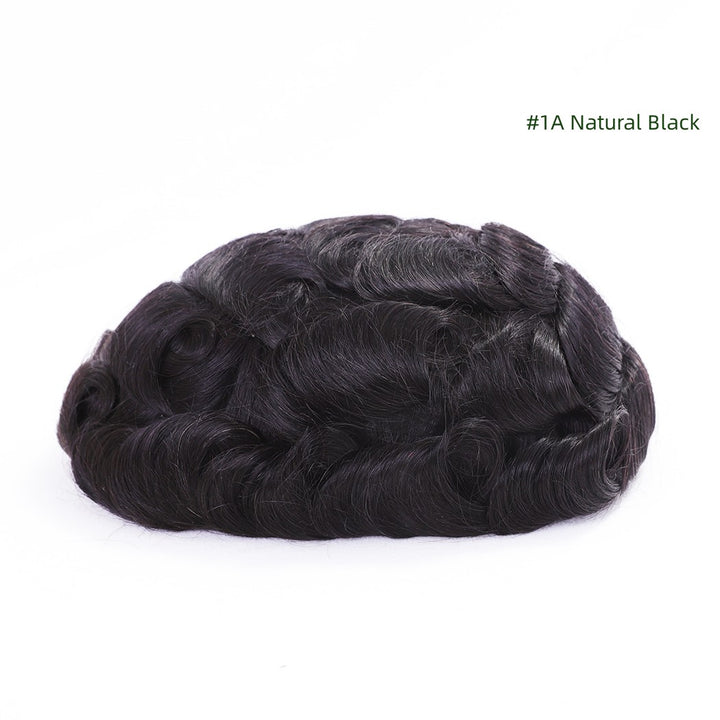 Mens Hair Systems #1A Natural Black Color -Tupehair.com